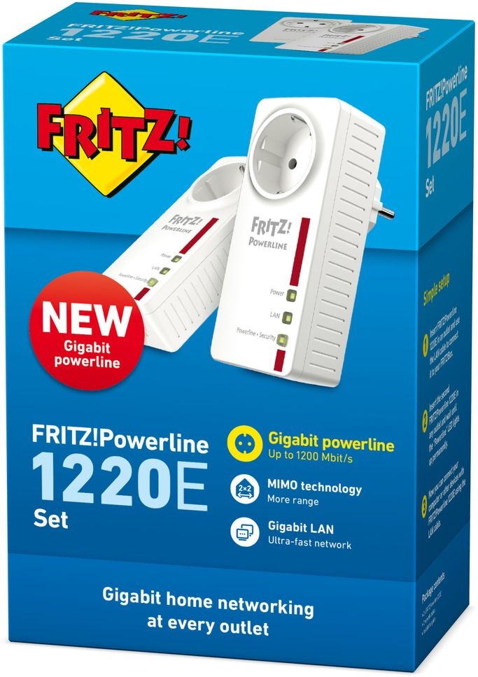 AVM FRITZ!Powerline 1220E Set - Powerline adapter