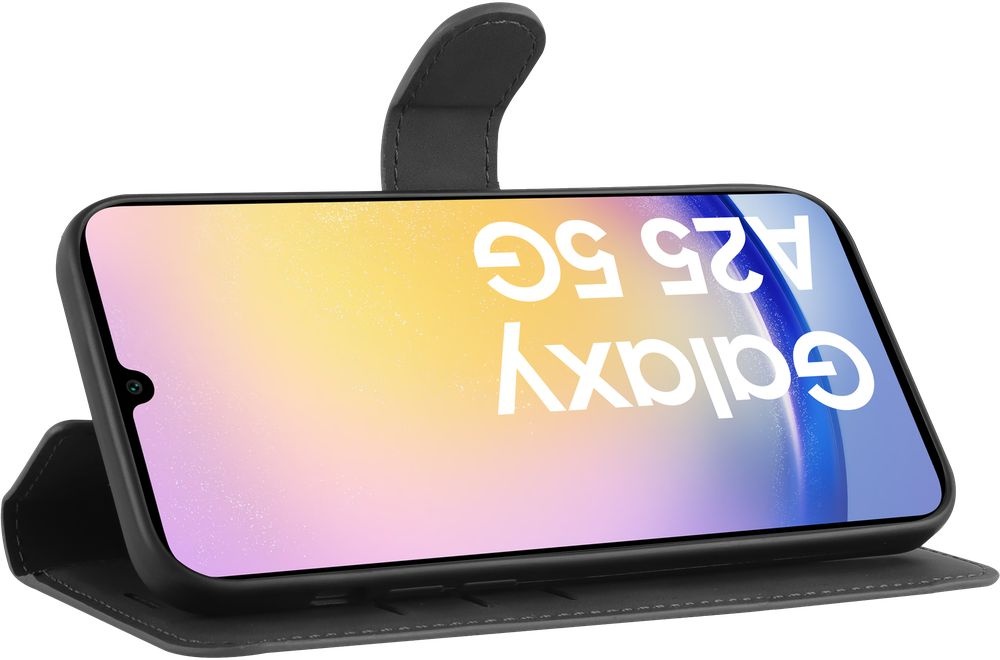 Just In Case Samsung Galaxy A25 Premium Wallet Folio Zwart - Beschermhoes