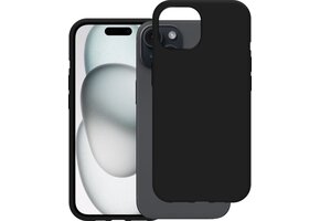 Just in Case Apple iPhone 15 Soft TPU Case Zwart - Beschermhoes