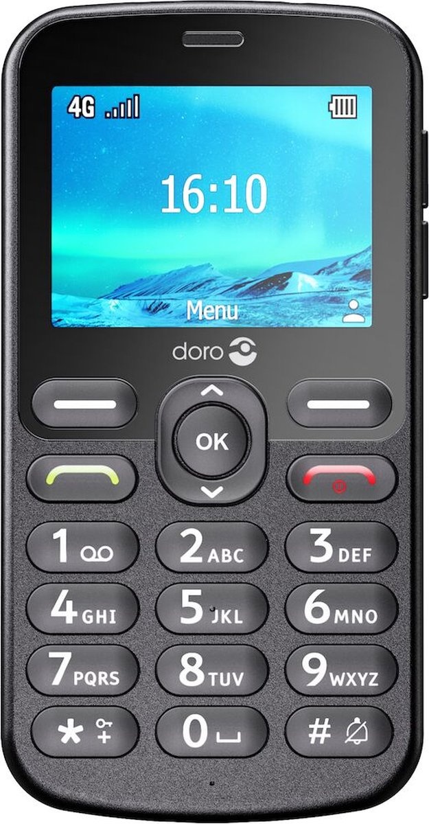 Doro 1880 4G Zwart - Mobiele telefoon