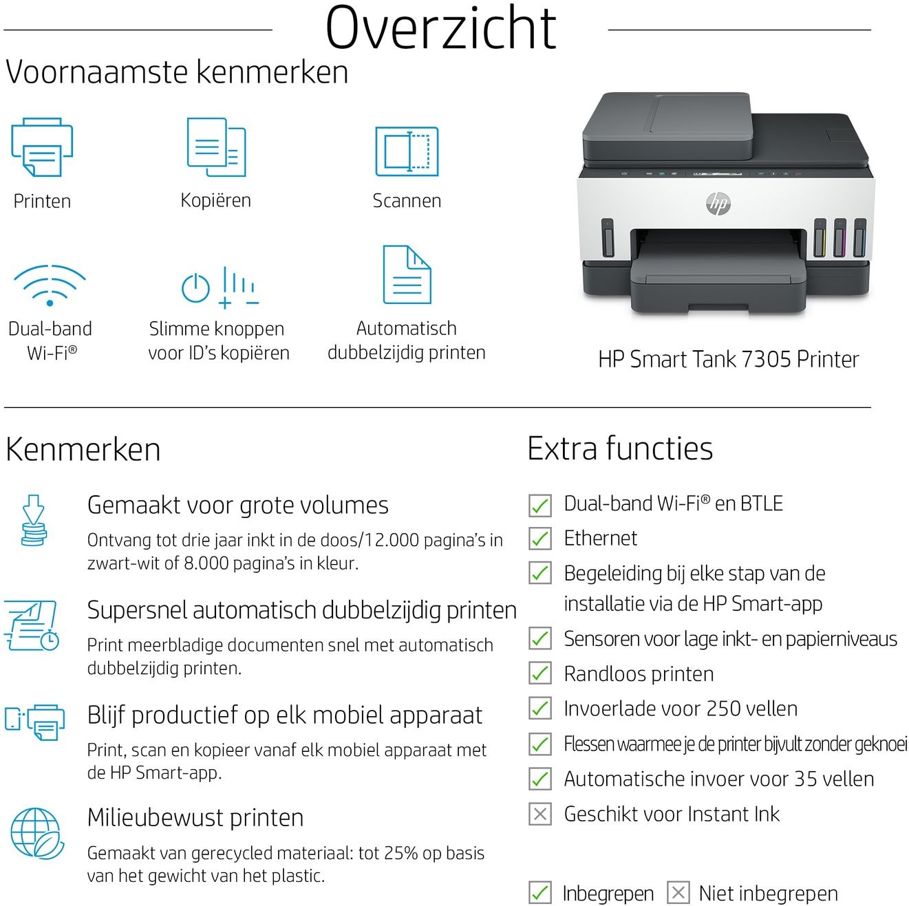 HP Smart Tank 7305 - All-in-one printer