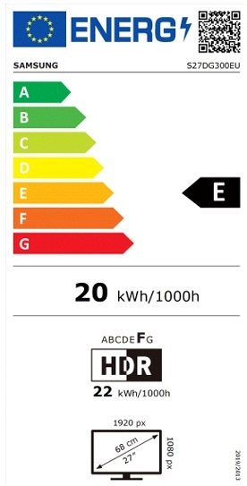 Samsung Odyssey G3 S27DG300EU - Monitor