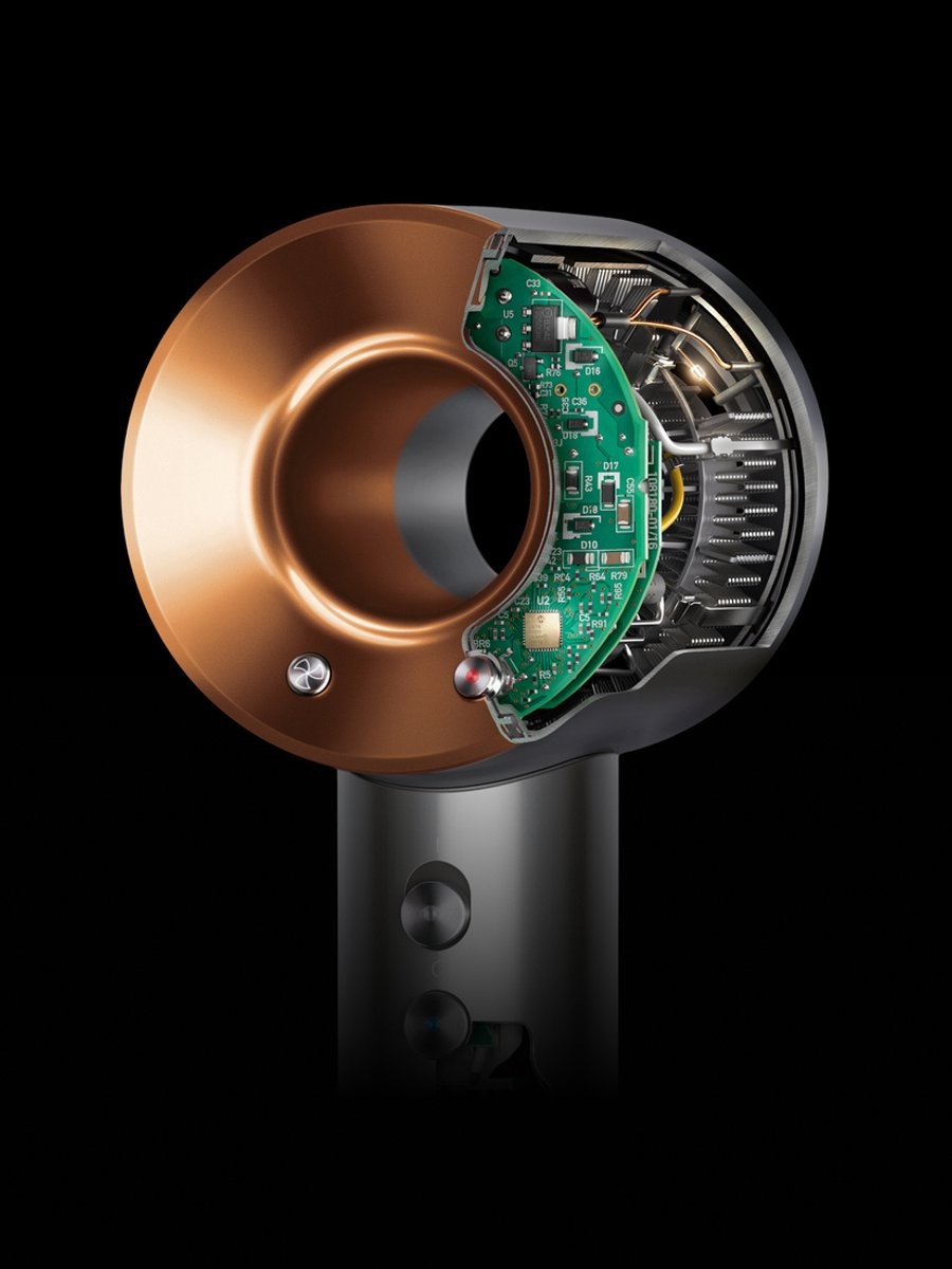 Dyson Supersonic Straight + Wavy Blue/Copper - Föhn