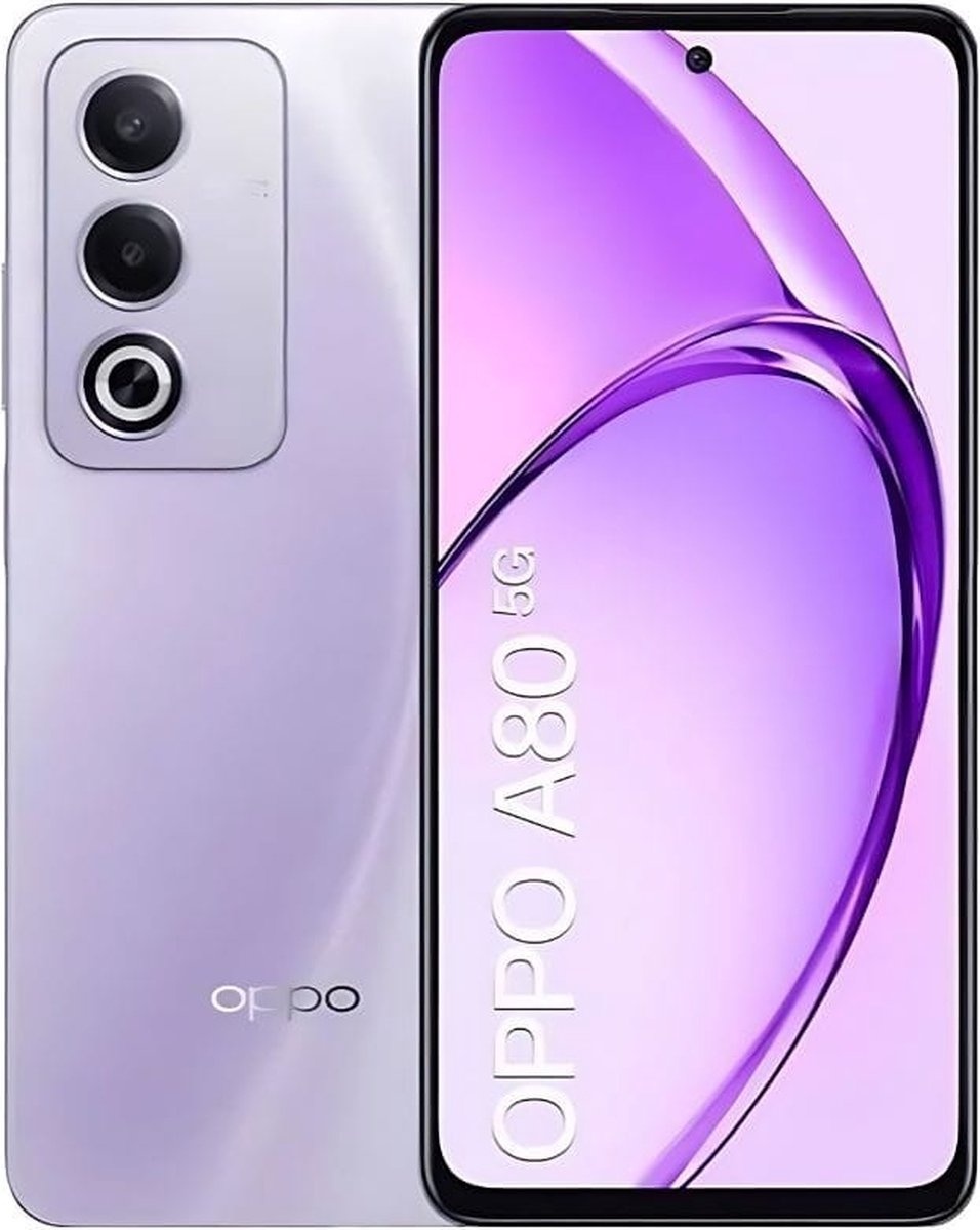 OPPO A80 5G 256GB Paars - Mobiele telefoon