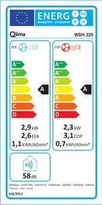 Qlima WDH229 Monoblock - Monoblock airco