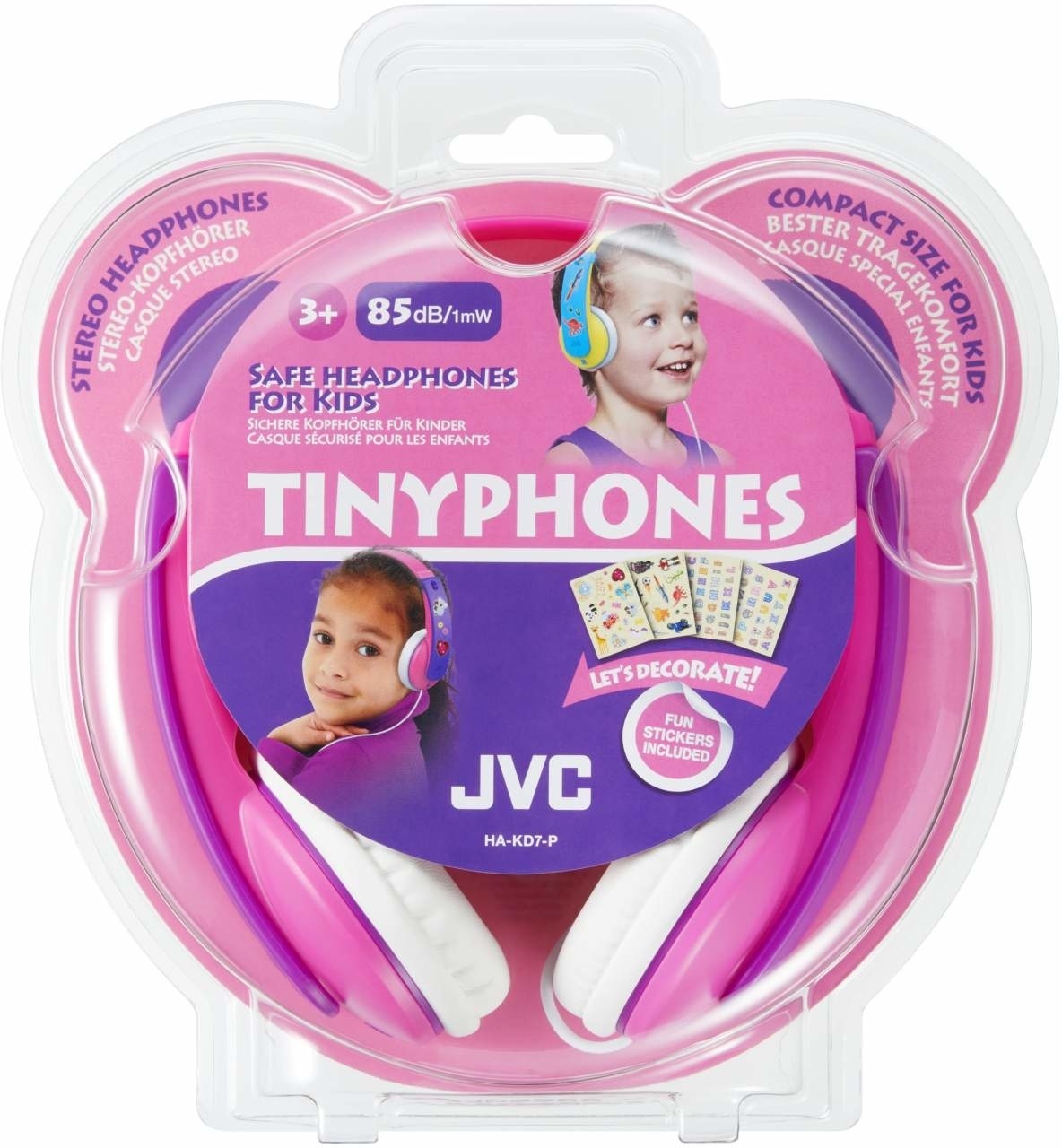 JVC HA-KD7-PN-E Paars/Roze - Kinder koptelefoon