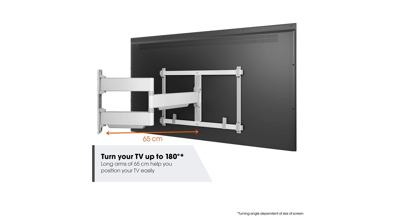 Vogel's TVM 5645 40 -77 inch Wit Draaibare tv-beugel - TV muurbeugel