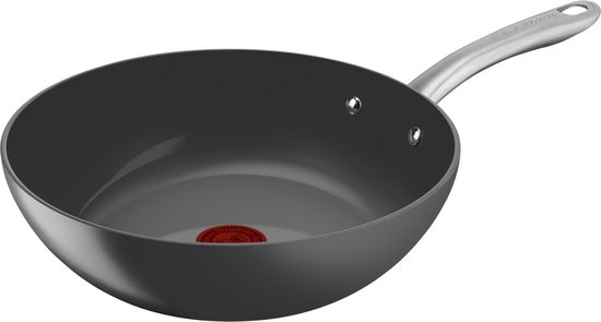 Tefal Renew+ Wokpan 28cm Zwart
