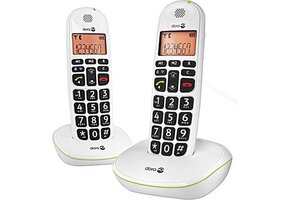 Doro PhoneEasy 100w Duo Wit - Senioren telefoon