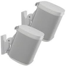Sanus Speaker Wandsteun - Sonos ONE-PLAY:1 Pair - White - Muurbeugel