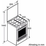 Bosch HXA090D50N - Gasfornuis