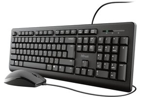 Trust 23970 Primo Zwart - Toetsenbord + muis set