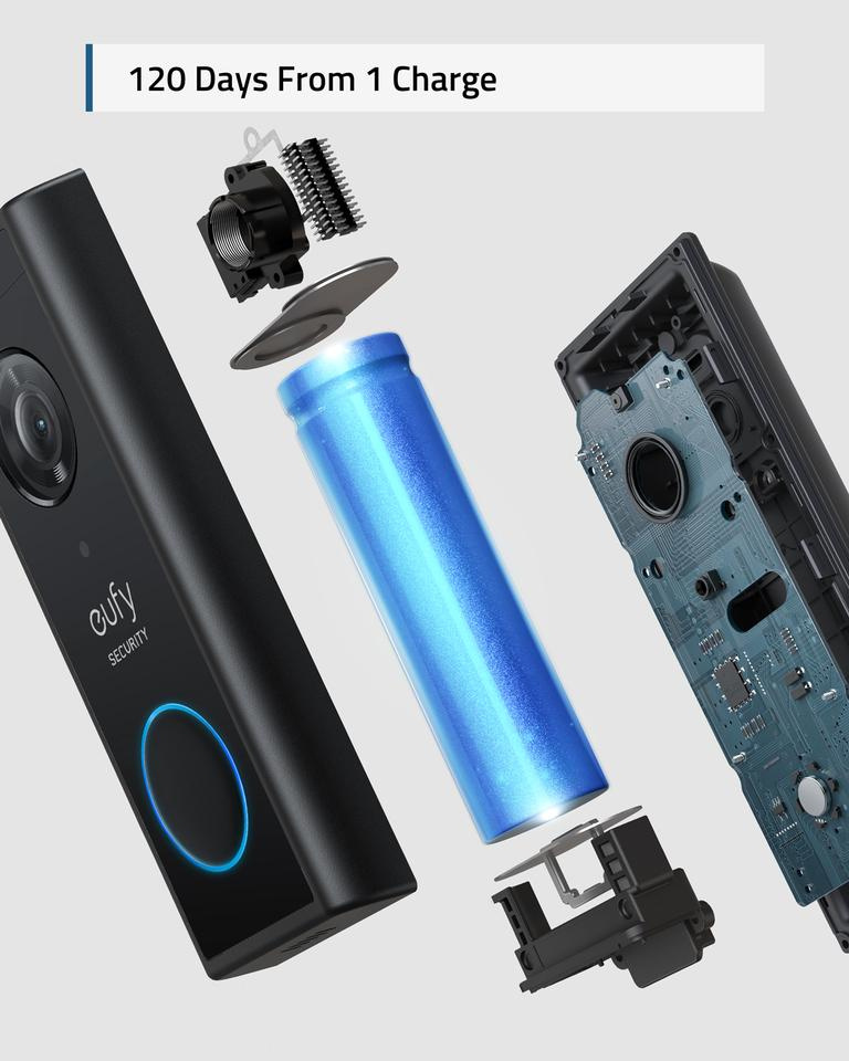 Eufy Video Doorbell Battery Slim + Chime - Deurbel