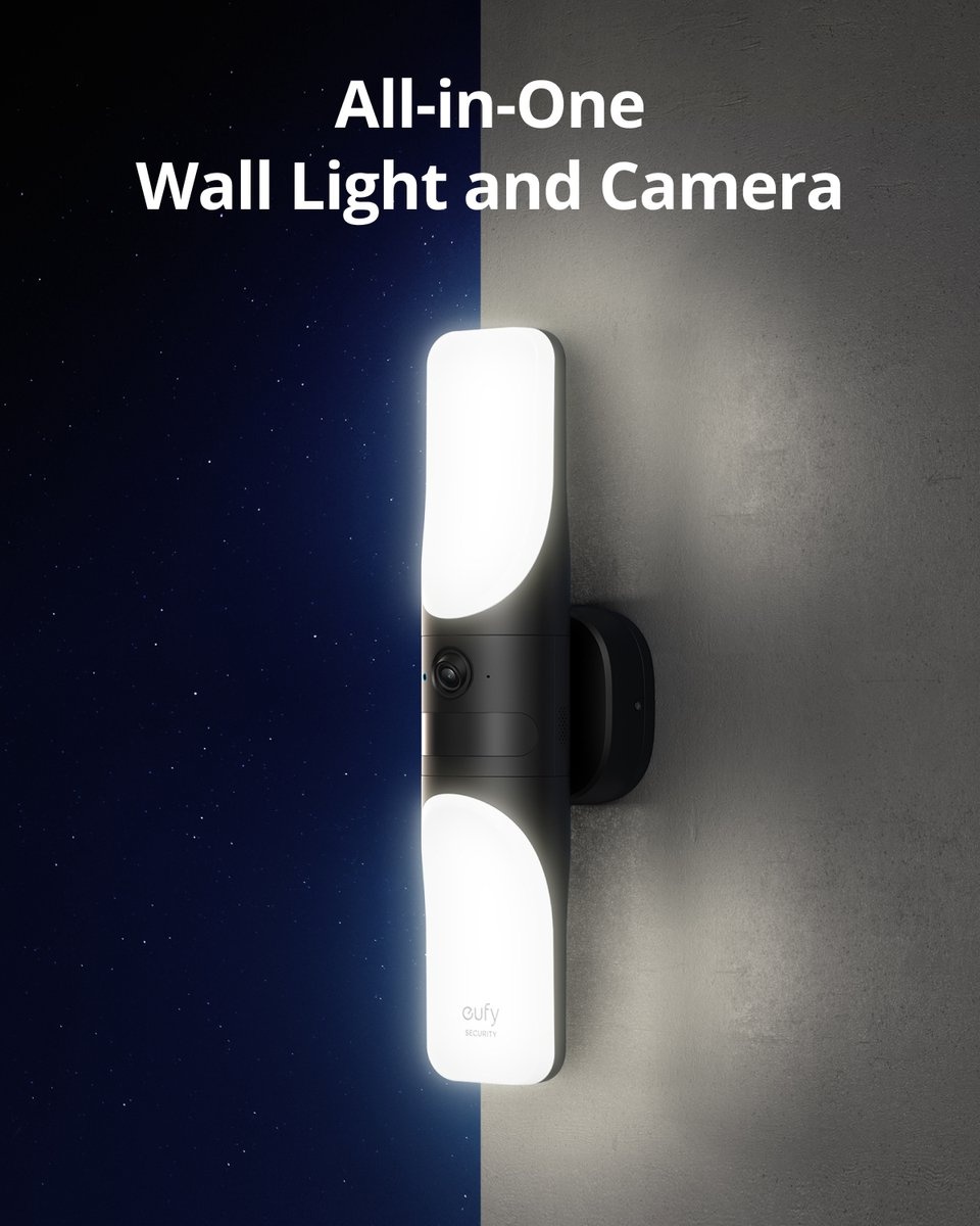 Eufy Wall Light Cam 2K S100 - Beveiligingscamera