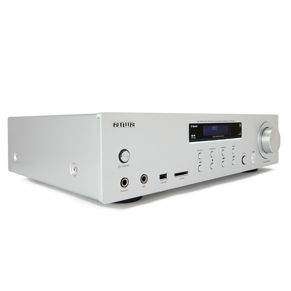Aiwa AMU-120BTSL Zilver - Versterker