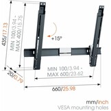 Vogel's THIN 515 - TV muurbeugel
