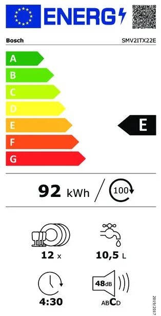 Bosch SMV2ITX22E - Inbouw vaatwasser