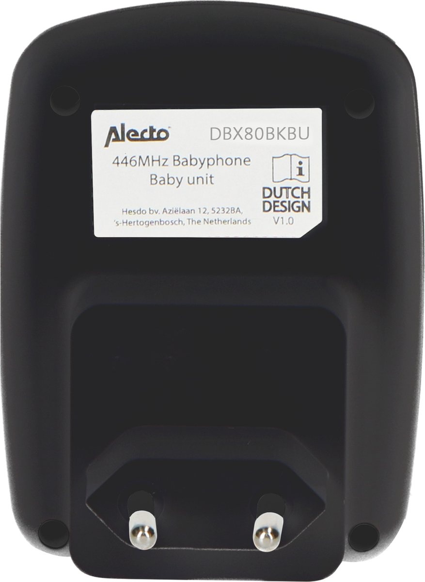 Alecto DBX80BKBU - Extra babyunit voor DBX80BK - Babyfoon