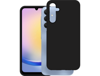 Just In Case Samsung Galaxy A25 TPU Rubber Case Zwart - Telefoonhoesje