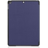 Just in Case Smart Tri-Fold Case - Apple iPad 10.2 - Blauw - Tablethoes