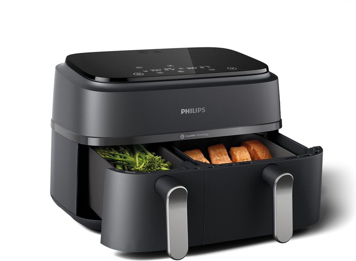 Philips Airfryer 3000 Series Dual Basket NA352/00 - Hetelucht friteuse