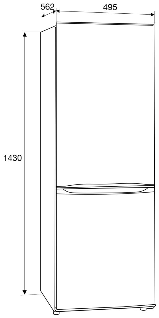 ETNA KCV143WIT - Koel-vriescombinatie