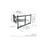 Vogel's TVM 5645 40 -77 inch zwart Draaibare tv-beugel - TV muurbeugel