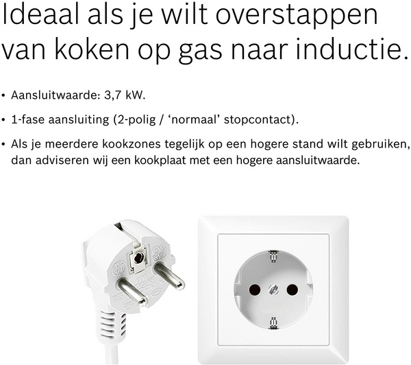 Bosch PUE611BB5D Serie 4 - Inductiekookplaat