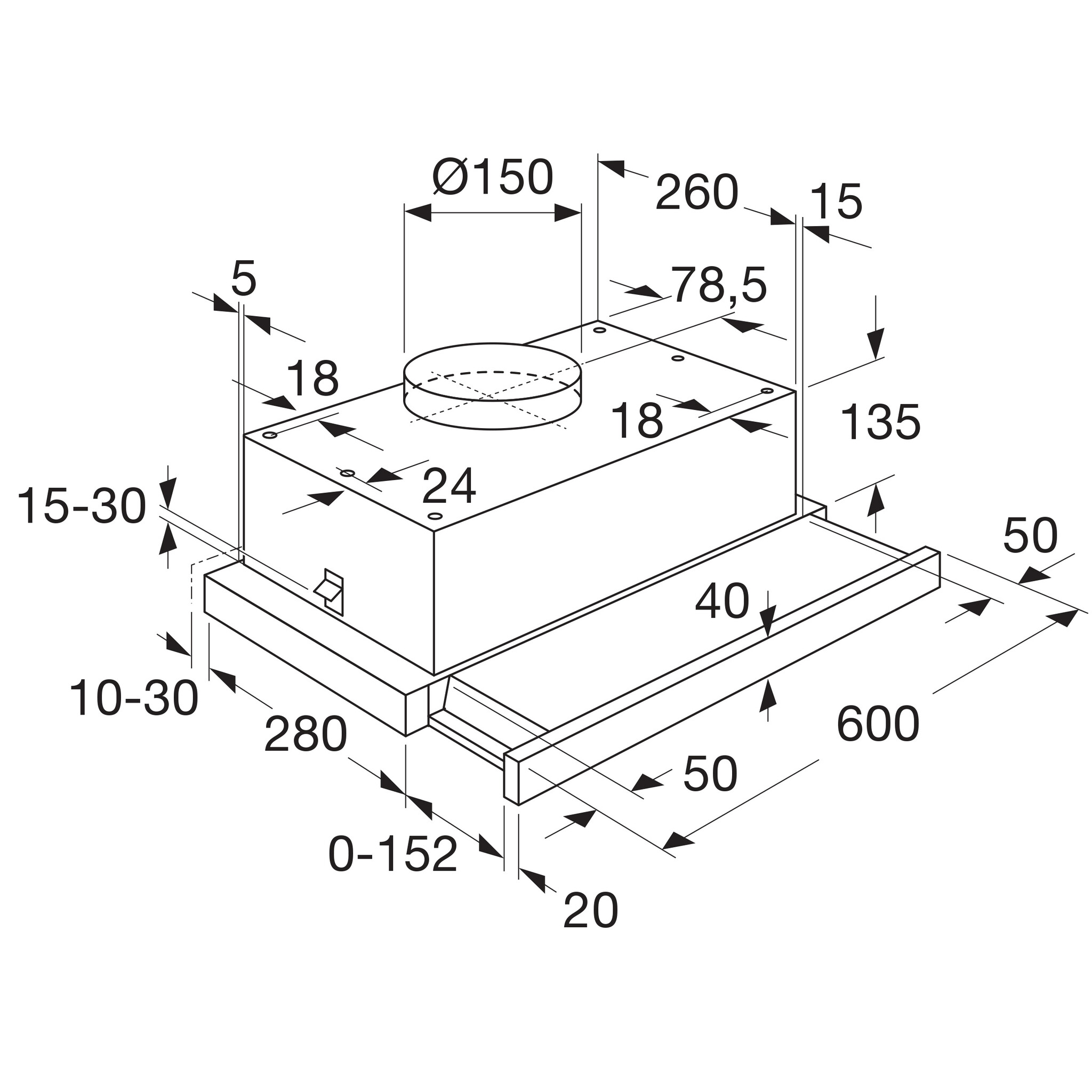 ATAG WV60211AM - Vlakscherm afzuigkap