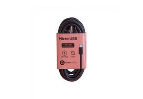 Grab 'n Go GNG-106 Micro USB kabel Zwart 1 meter