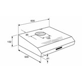 ATAG WO6111BM - Inbouw afzuigkap