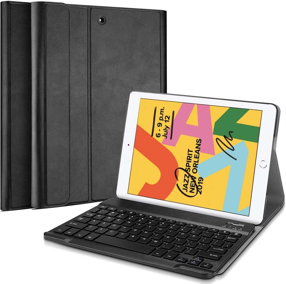 Just In Case Just in Case Premium Bluetooth Keyboard - Apple iPad 10.2 - Zwart - Tablethoes