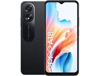 OPPO A18 128GB Zwart - Mobiele telefoon