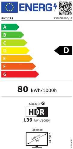 Philips 75PUS7800/12 (2025) - QLED TV