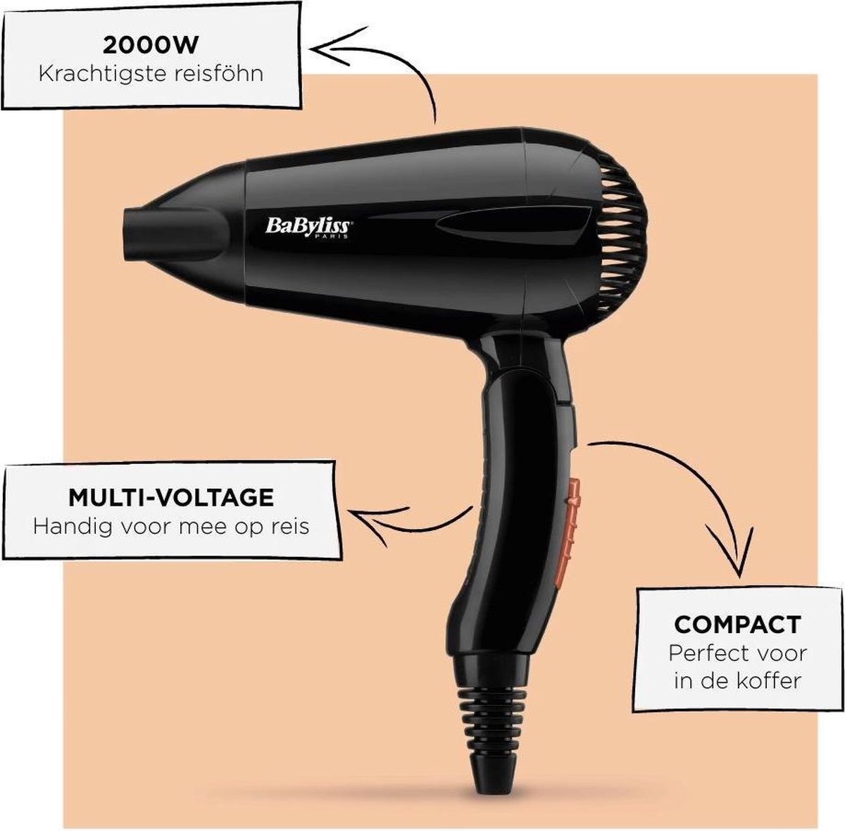 Babyliss Travel Dry 5344E - Föhn