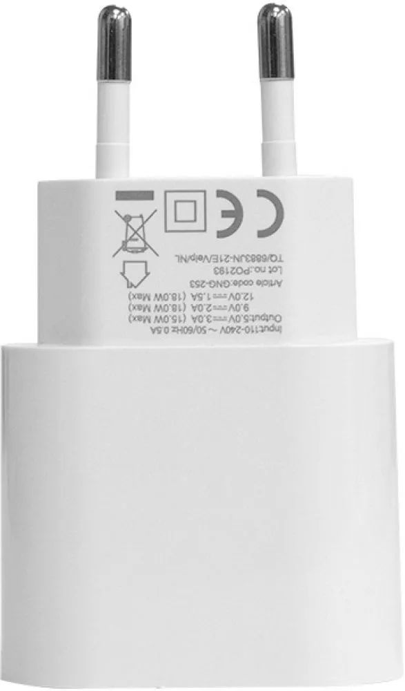 Grab 'n Go 18W USB-C Thuis snellader Wit