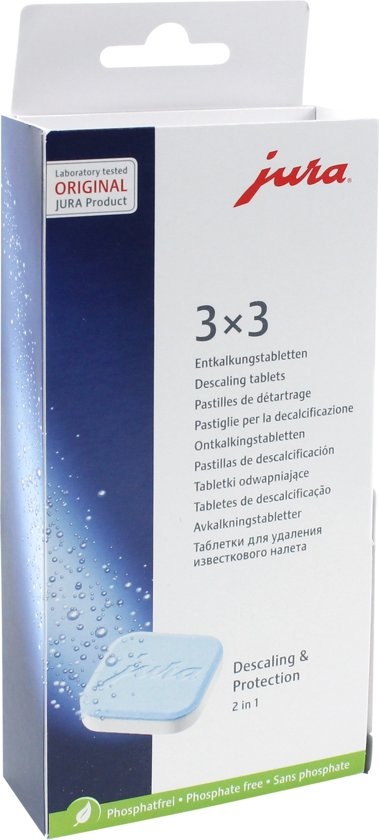 JURA ontkalkingstabletten 3 x 3 stuks