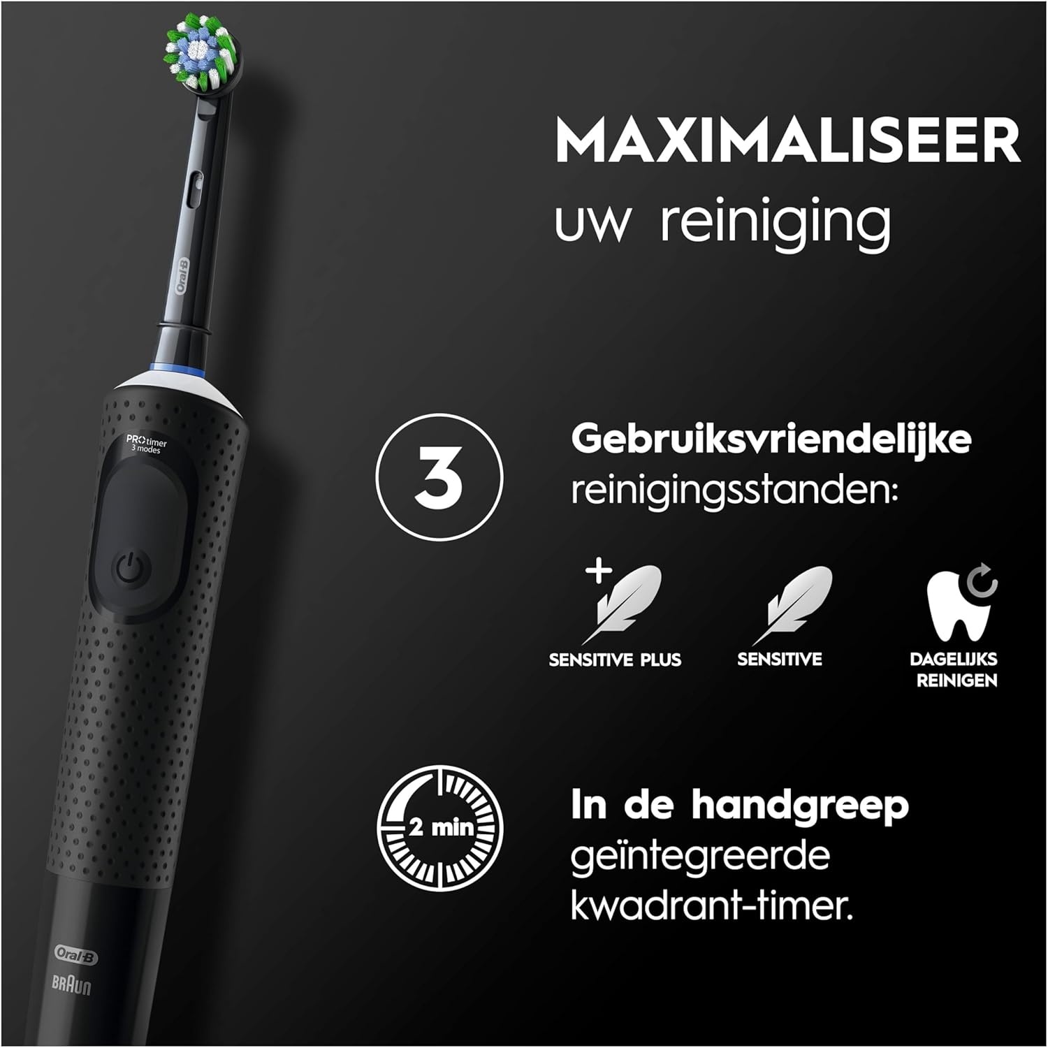 Oral-B Vitality Pro Black - Elektrische tandenborstel