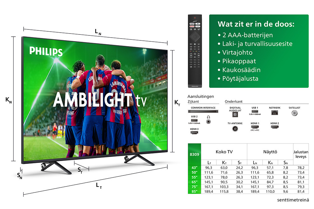 Philips 85PUS8309/12 - LED TV