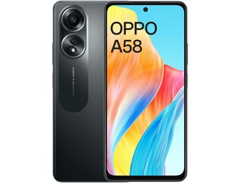 OPPO A58 128GB Glowing Black - Mobiele telefoon