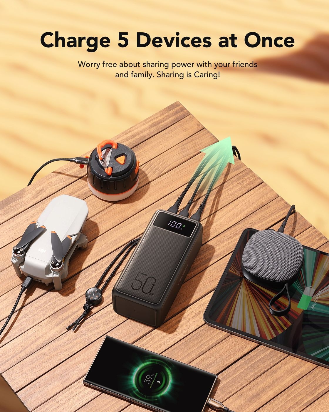 Veger Tank Boost W5001C 56.000 mAh Powerbank Zwart - Powerbank