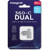 Integral 360-C Dual USB-C & USB 3.0 64GB - USB-stick