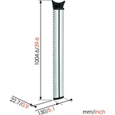 Vogel's NEXT7840 ALU Kabelkolom - TV muurbeugel