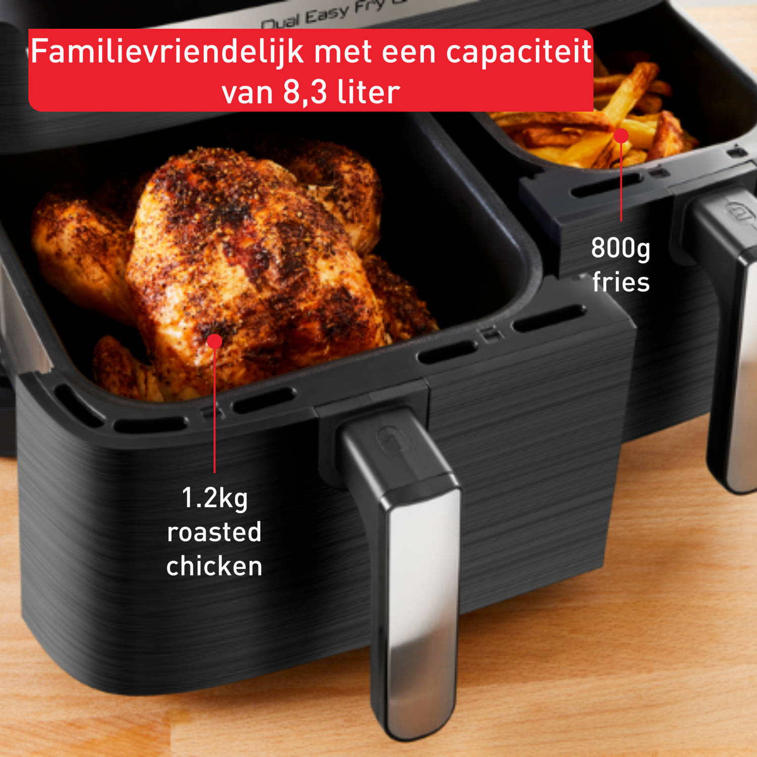 Tefal Easy Fry & Grill Dual EY905D 8.3L XXL - Hetelucht friteuse