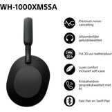 Sony WH-1000XM5SA Zwart incl. SoftCase - Draadloze koptelefoon