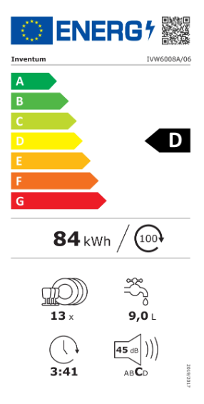 Inventum IVW6008A - Inbouw vaatwasser