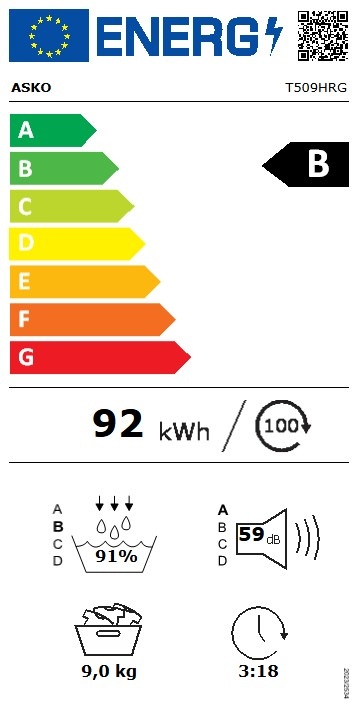 ASKO T509HRG - Warmtepompdroger