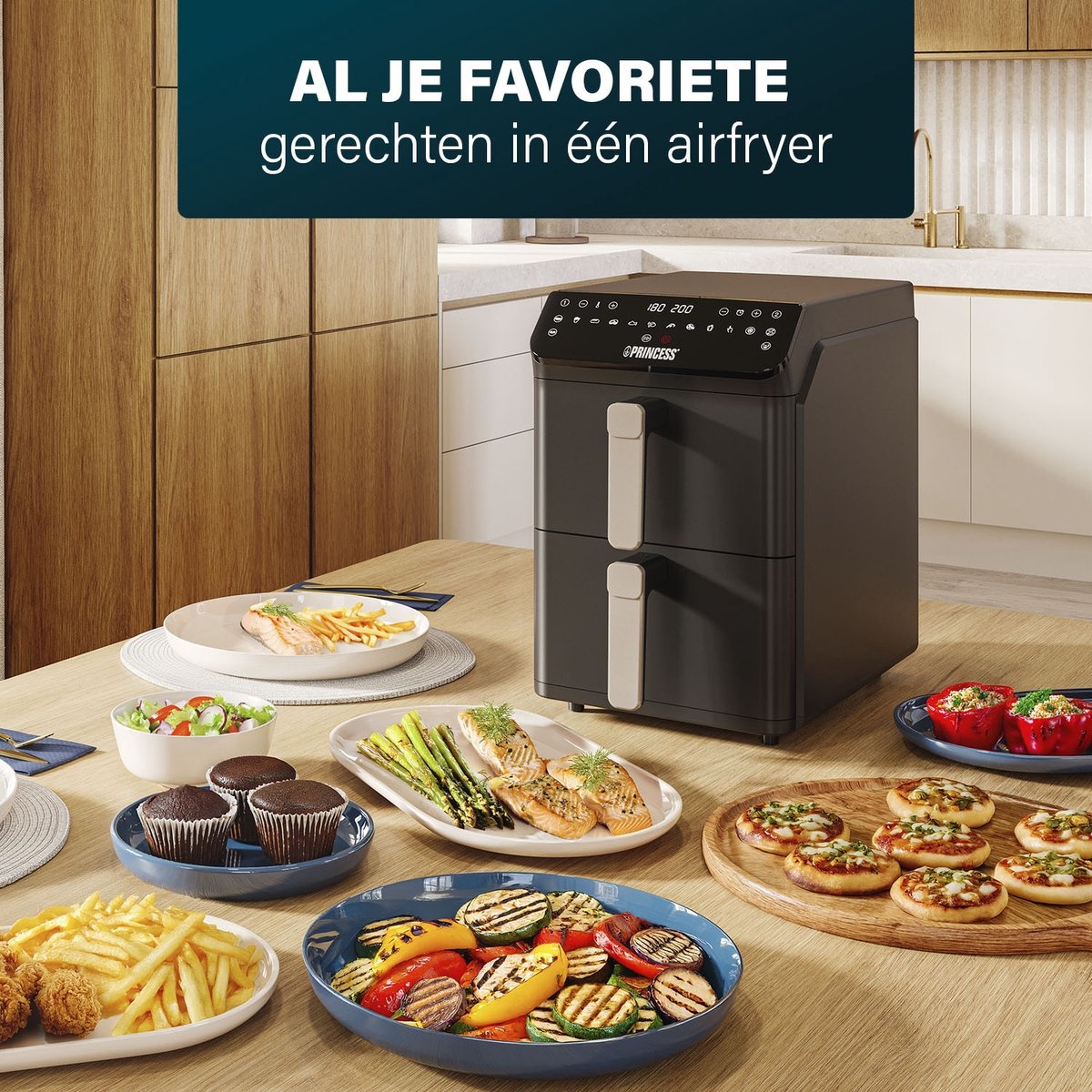 Princess 182278 Stack - Hetelucht friteuse