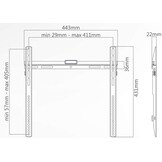 Superior Electronics SUPSTV002 32-55 Fixed Ultra Flat - TV muurbeugel