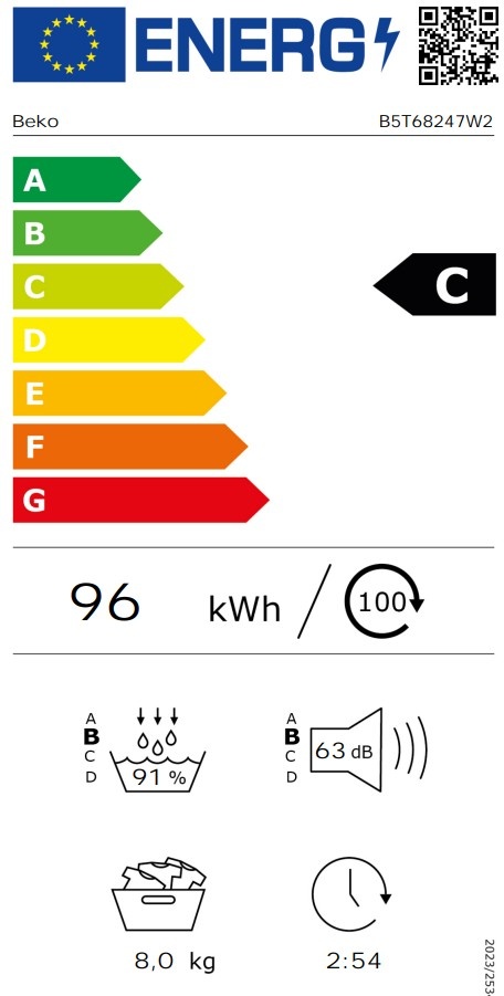 Beko B5T68243W2 Selective - Warmtepompdroger